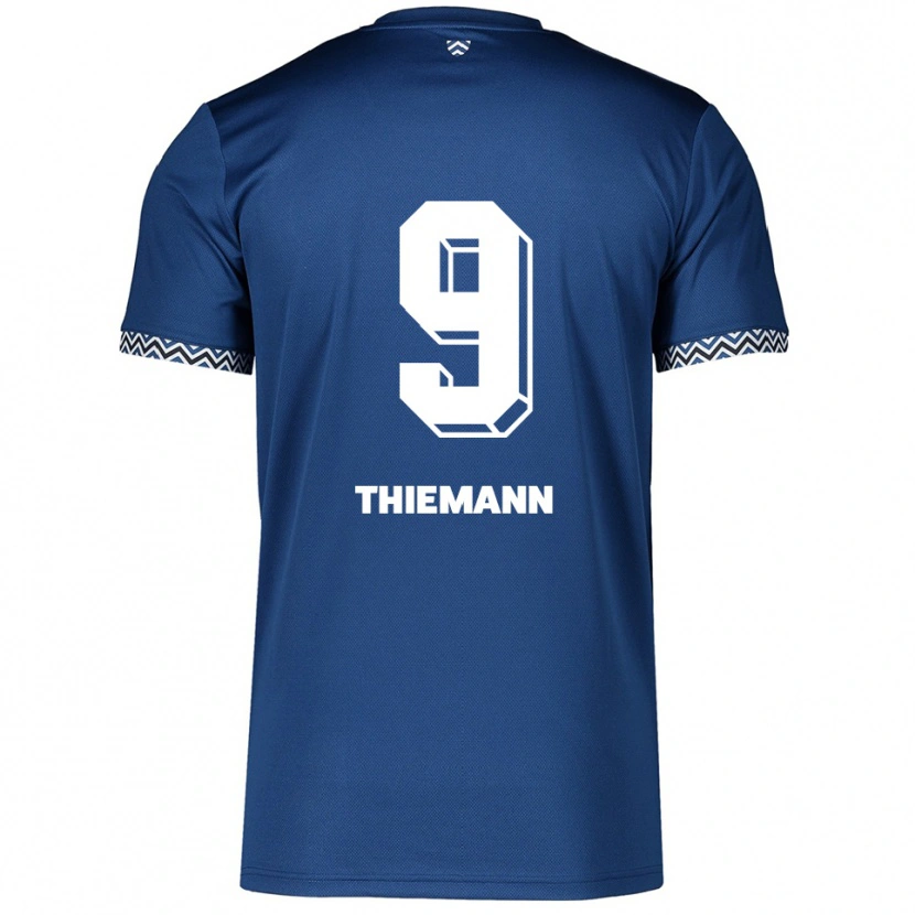 Danxen Men Sophia Thiemann #9 Navy White Home Jersey 2025/26 T-Shirt