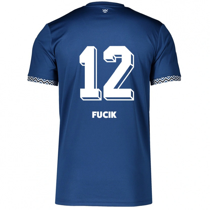 Danxen Men Miles Fucik #12 Navy White Home Jersey 2025/26 T-Shirt