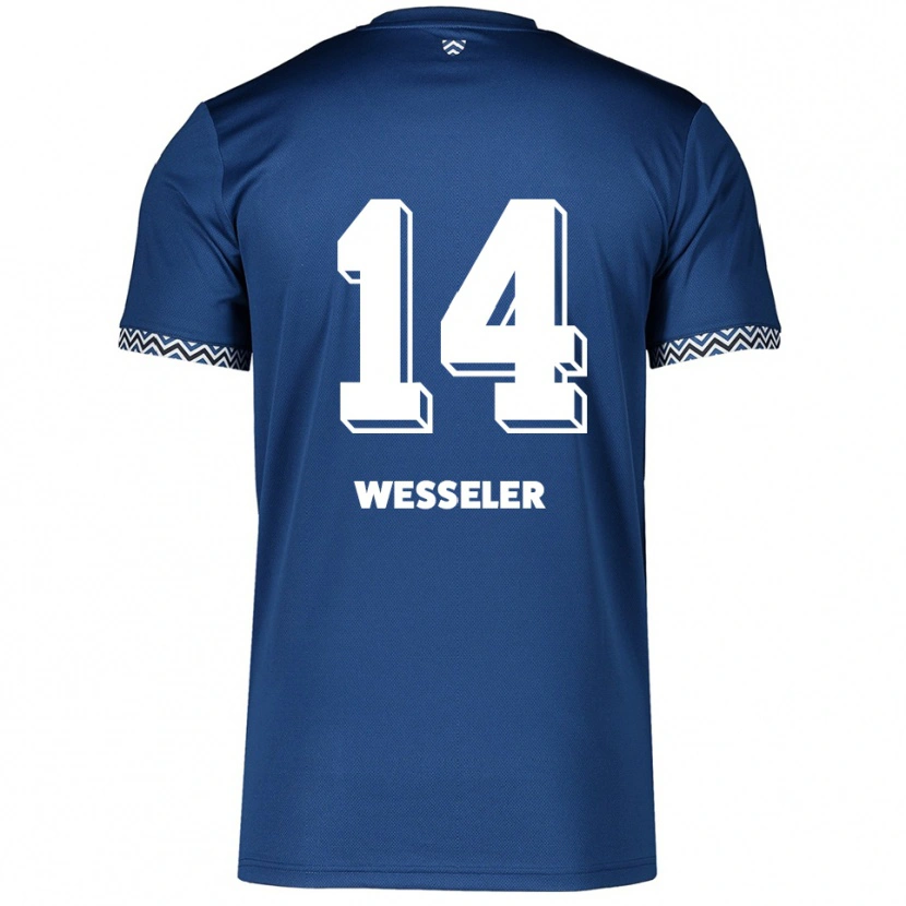 Danxen Men Anna Weßeler #14 Navy White Home Jersey 2025/26 T-Shirt