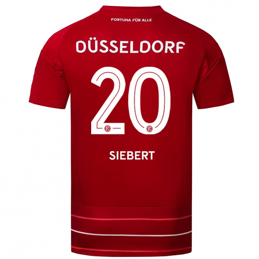 Danxen Men Jamil Siebert #20 Red White Home Jersey 2025/26 T-Shirt