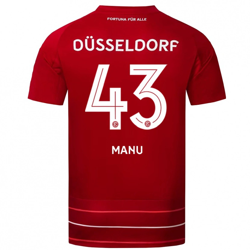 Danxen Men King Manu #43 Red White Home Jersey 2025/26 T-Shirt