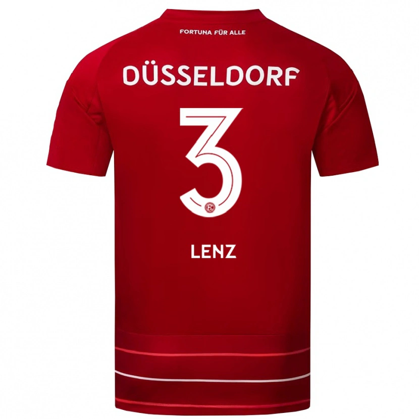 Danxen Men Christopher Lenz #3 Red White Home Jersey 2025/26 T-Shirt