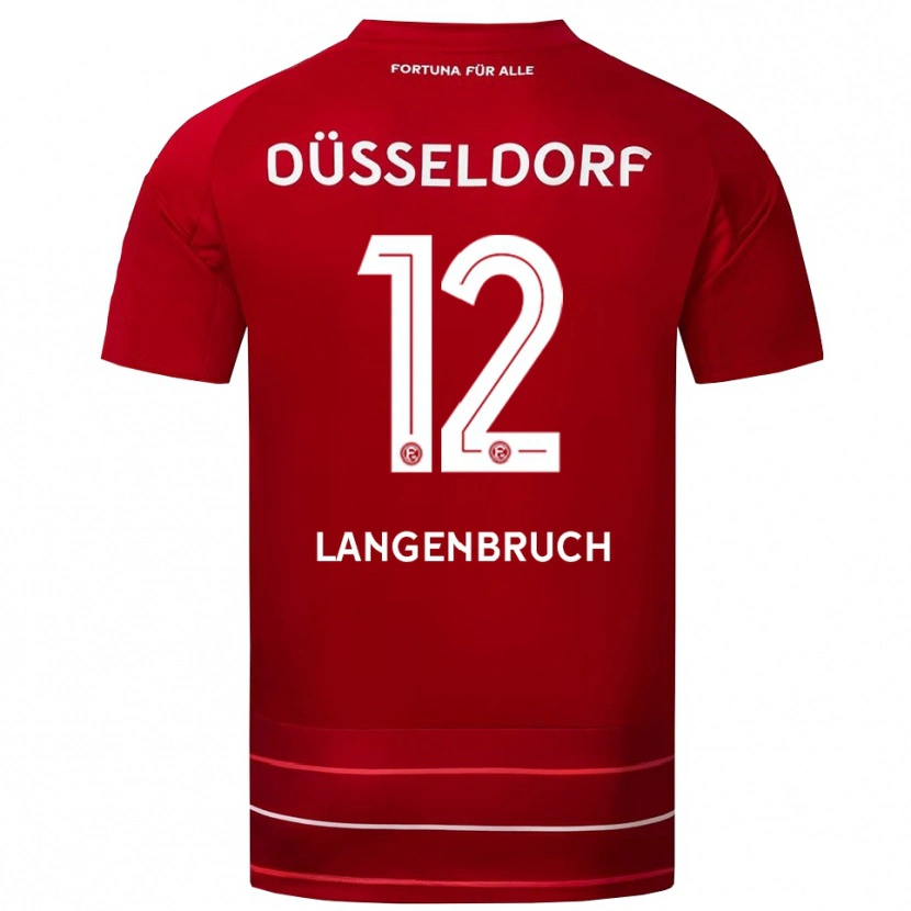 Danxen Men Linus Langenbruch #12 Red White Home Jersey 2025/26 T-Shirt