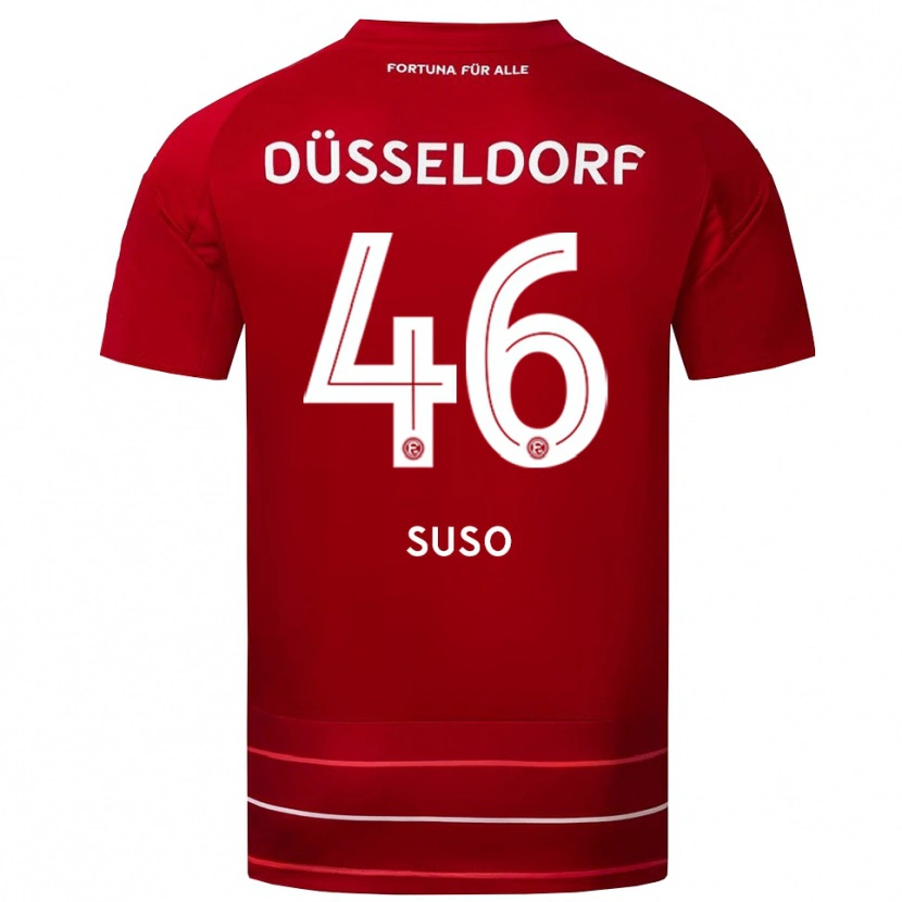 Danxen Men Sima Suso #46 Red White Home Jersey 2025/26 T-Shirt