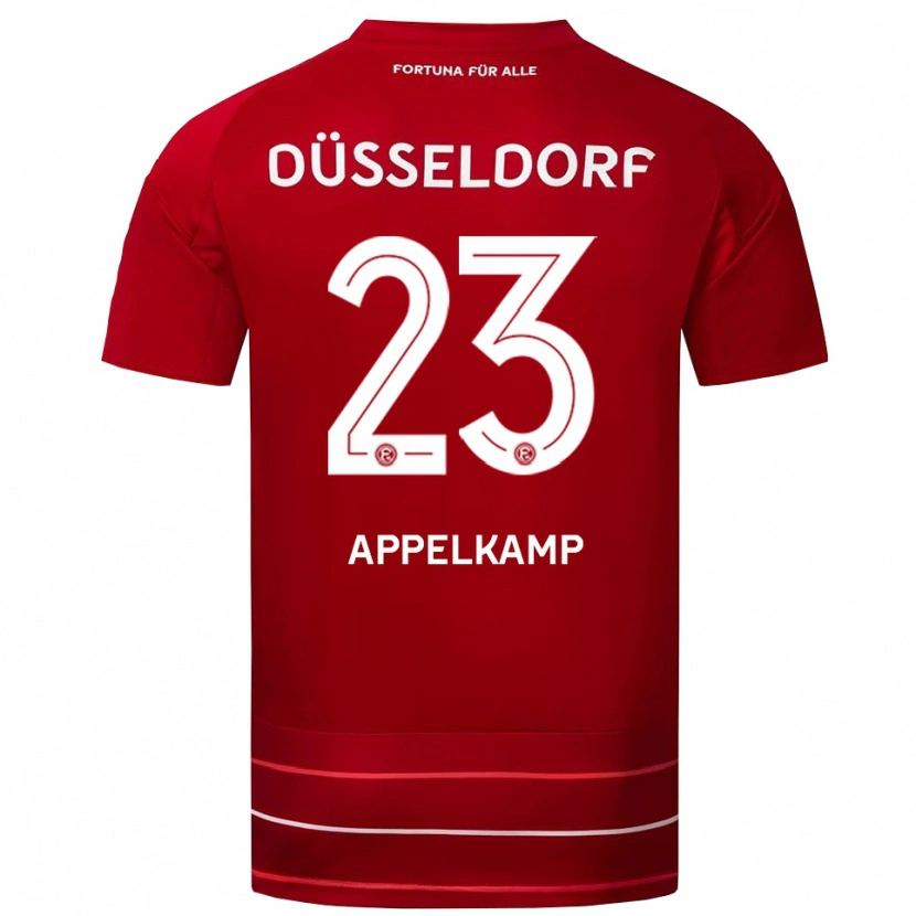 Danxen Men Shinta Appelkamp #23 Red White Home Jersey 2025/26 T-Shirt