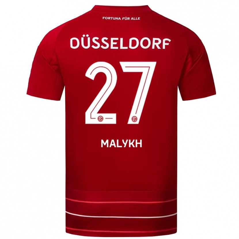 Danxen Men Tymofiy Malykh #27 Red White Home Jersey 2025/26 T-Shirt