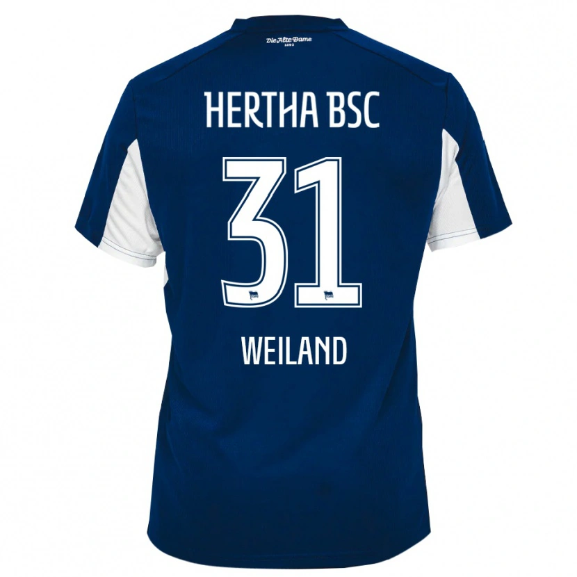 Danxen Men Sebastian Weiland #31 White Blue Home Jersey 2025/26 T-Shirt