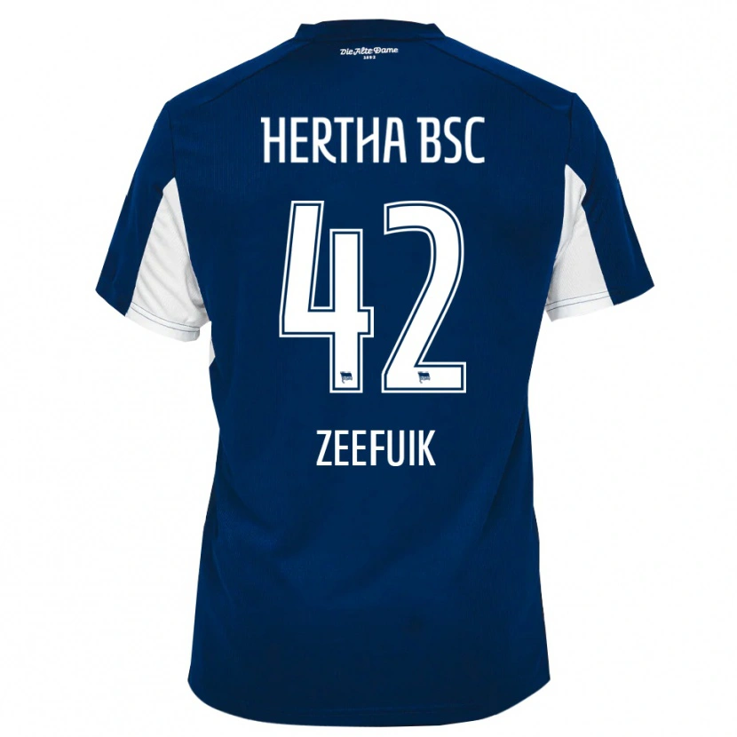 Danxen Men Deyovaisio Zeefuik #42 White Blue Home Jersey 2025/26 T-Shirt