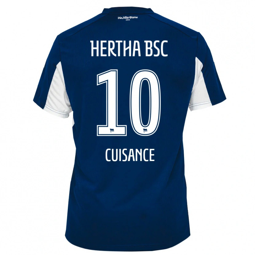 Danxen Men Michaël Cuisance #10 White Blue Home Jersey 2025/26 T-Shirt