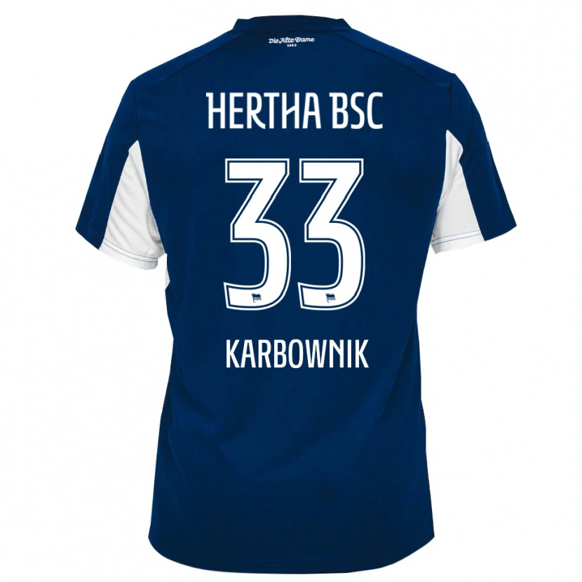 Danxen Men Michal Karbownik #33 White Blue Home Jersey 2025/26 T-Shirt