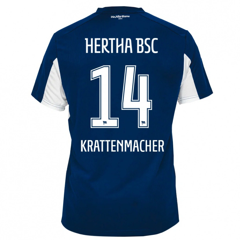 Danxen Men Maurice Krattenmacher #14 White Blue Home Jersey 2025/26 T-Shirt
