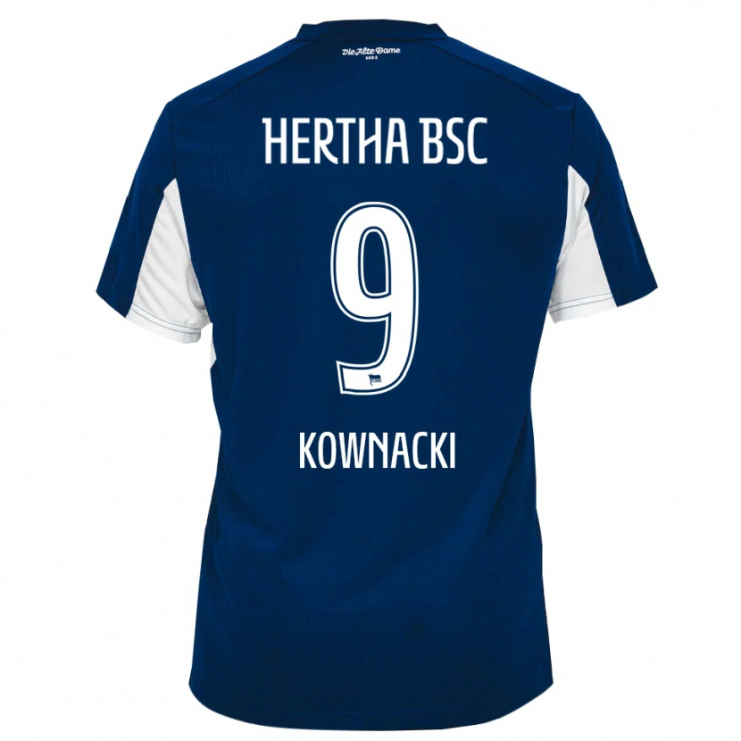 Danxen Men Dawid Kownacki #9 White Blue Home Jersey 2025/26 T-Shirt