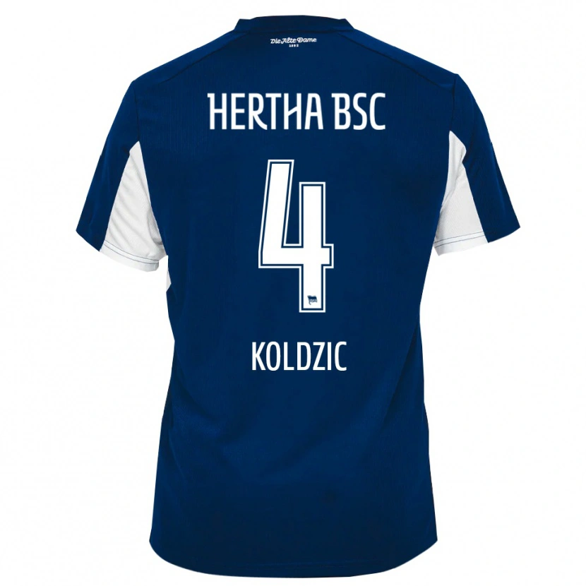 Danxen Men Denis Koldzic #4 White Blue Home Jersey 2025/26 T-Shirt