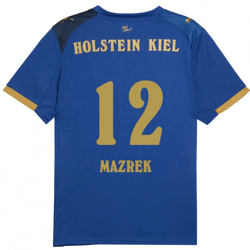 Danxen Men Enis Mazrek #12 Blue Gold Home Jersey 2025/26 T-Shirt