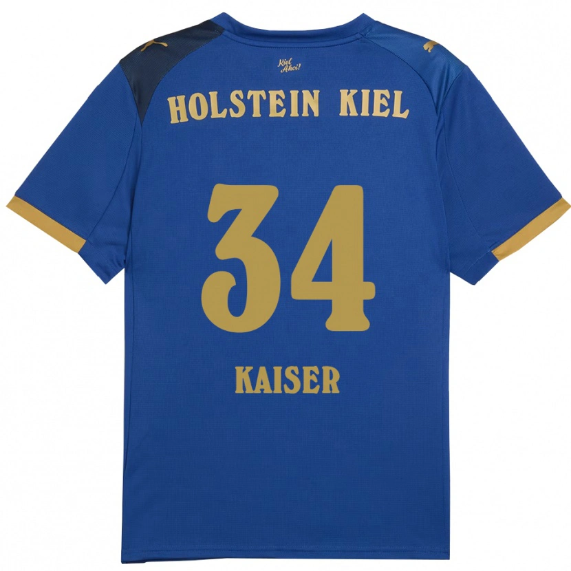 Danxen Men Konstantin Kaiser #34 Blue Gold Home Jersey 2025/26 T-Shirt