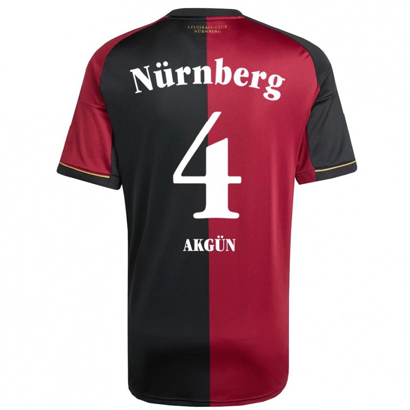 Danxen Men Esad Akgün #4 Burgundy Black Home Jersey 2025/26 T-Shirt