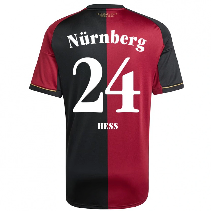 Danxen Men Tobias Heß #24 Burgundy Black Home Jersey 2025/26 T-Shirt