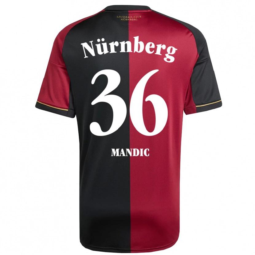 Danxen Men Kristian Mandic #36 Burgundy Black Home Jersey 2025/26 T-Shirt