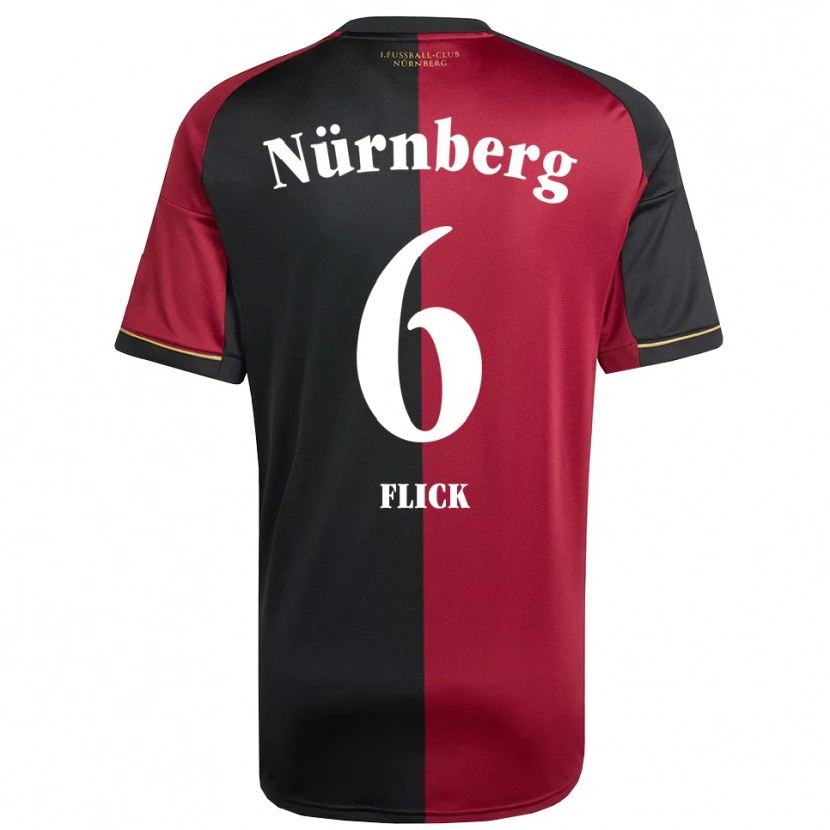 Danxen Men Florian Flick #6 Burgundy Black Home Jersey 2025/26 T-Shirt