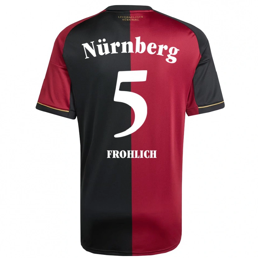 Danxen Men Clara Fröhlich #5 Burgundy Black Home Jersey 2025/26 T-Shirt
