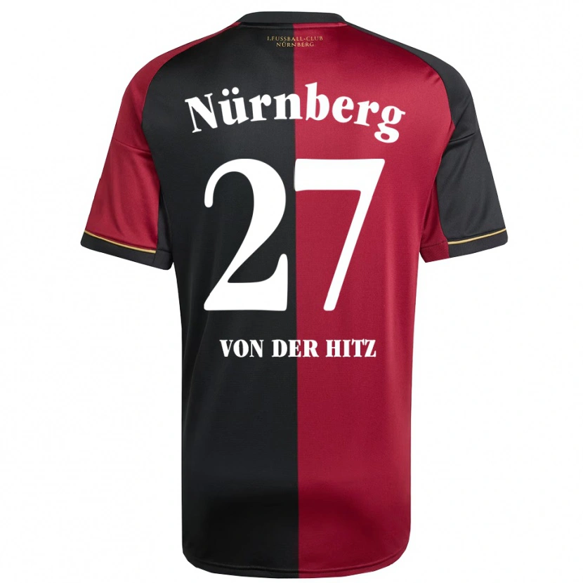 Danxen Men Justin Von Der Hitz #27 Burgundy Black Home Jersey 2025/26 T-Shirt