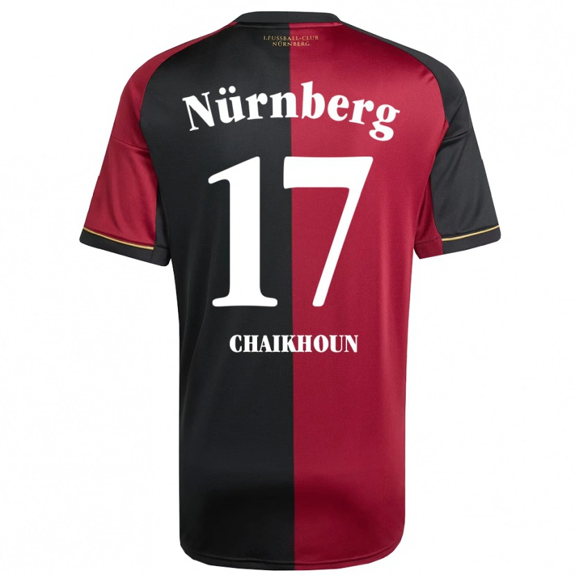 Danxen Men Ayoub Chaikhoun #17 Burgundy Black Home Jersey 2025/26 T-Shirt