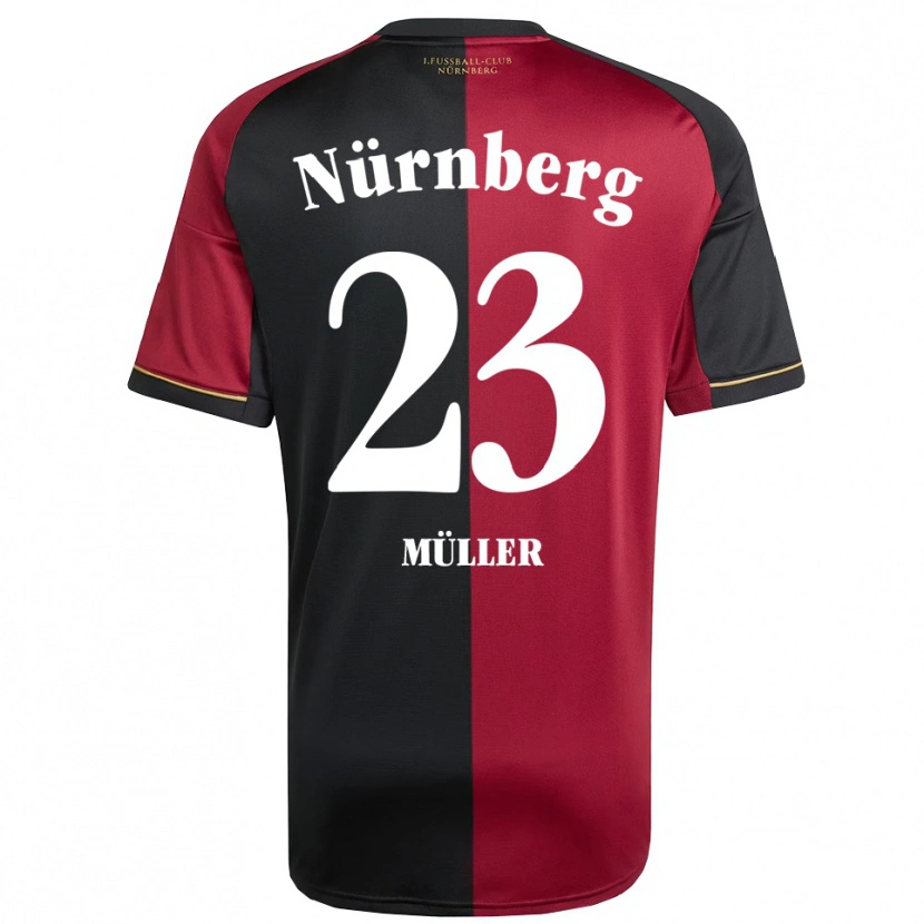 Danxen Men Paul Müller #23 Burgundy Black Home Jersey 2025/26 T-Shirt