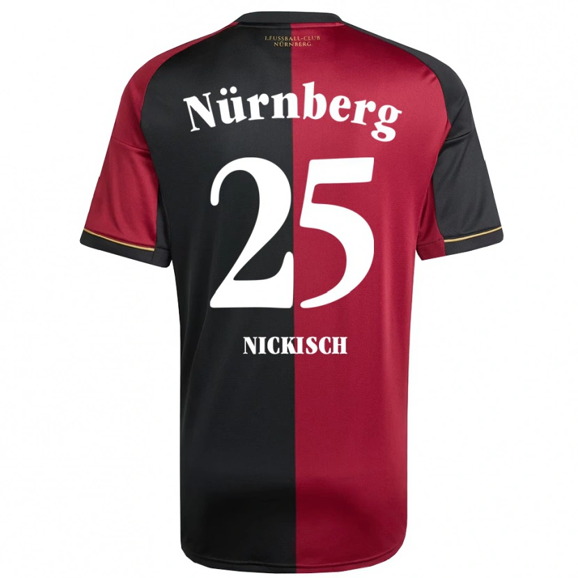 Danxen Men Justus Nickisch #25 Burgundy Black Home Jersey 2025/26 T-Shirt