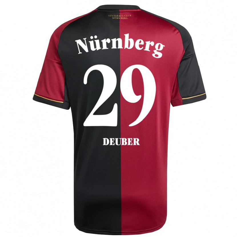 Danxen Men Hanna Deuber #29 Burgundy Black Home Jersey 2025/26 T-Shirt