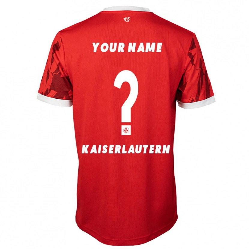 Danxen Men Your Name #0 Red White Home Jersey 2025/26 T-Shirt
