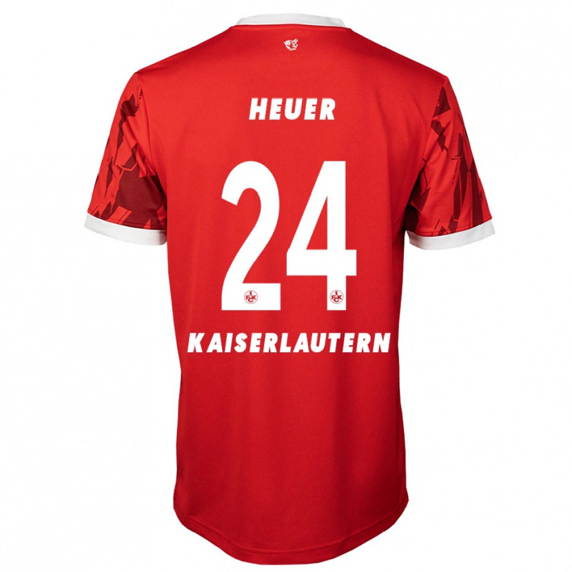 Danxen Men Jannis Heuer #24 Red White Home Jersey 2025/26 T-Shirt