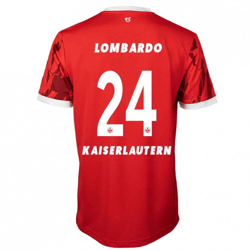 Danxen Men Ben Lombardo #24 Red White Home Jersey 2025/26 T-Shirt