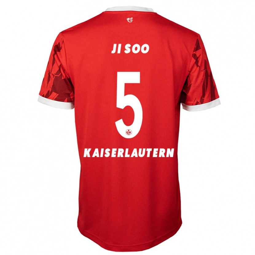 Danxen Men Ji-Soo Kim #5 Red White Home Jersey 2025/26 T-Shirt