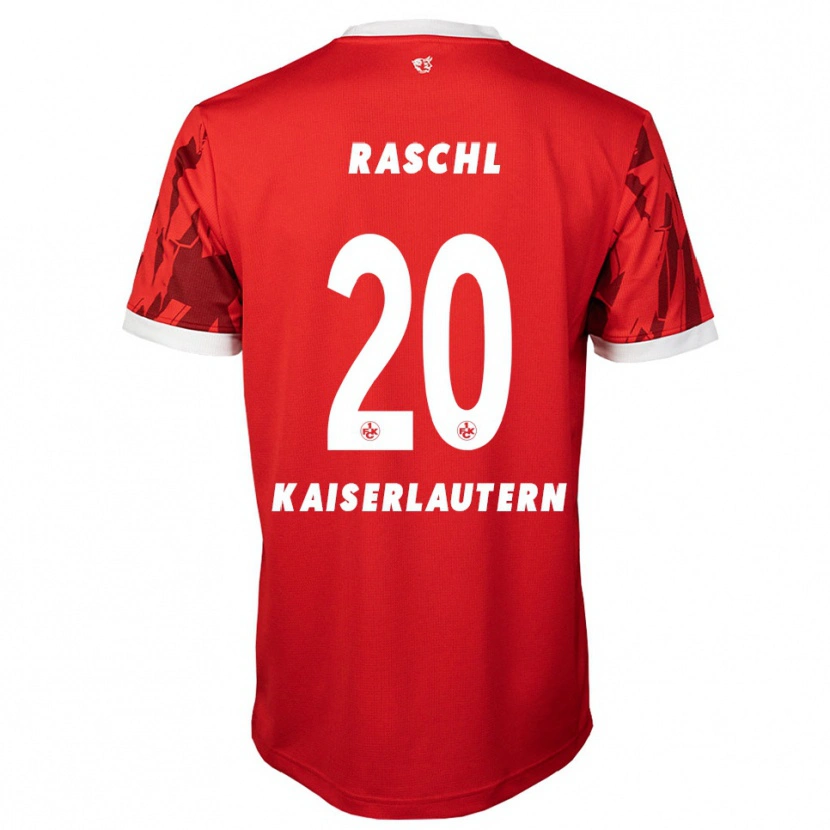 Danxen Men Tobias Raschl #20 Red White Home Jersey 2025/26 T-Shirt
