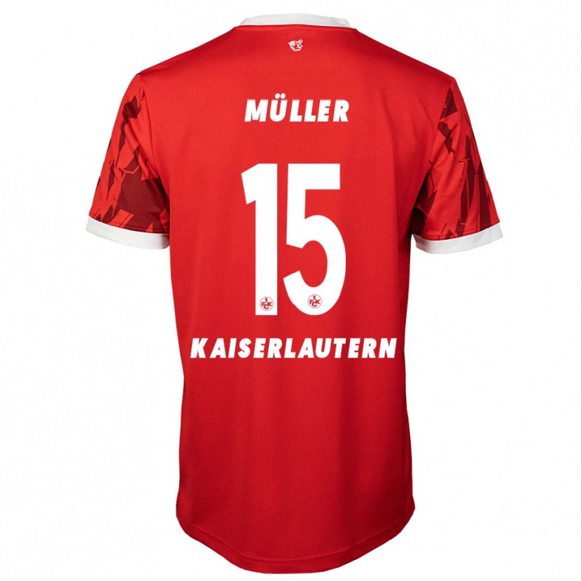 Danxen Men Erik Müller #15 Red White Home Jersey 2025/26 T-Shirt