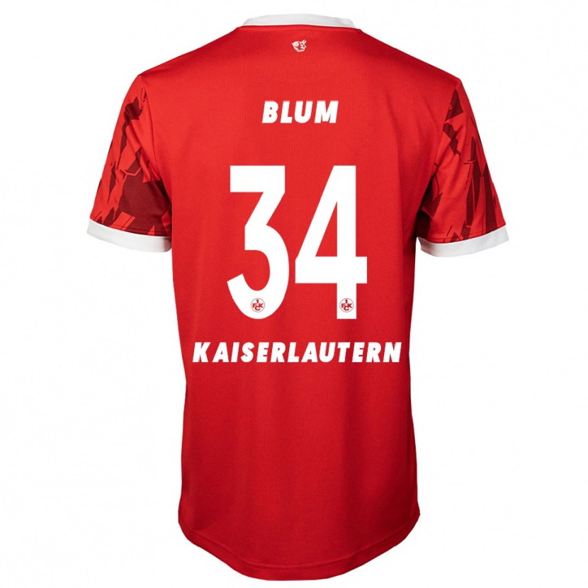 Danxen Men Shawn Blum #34 Red White Home Jersey 2025/26 T-Shirt