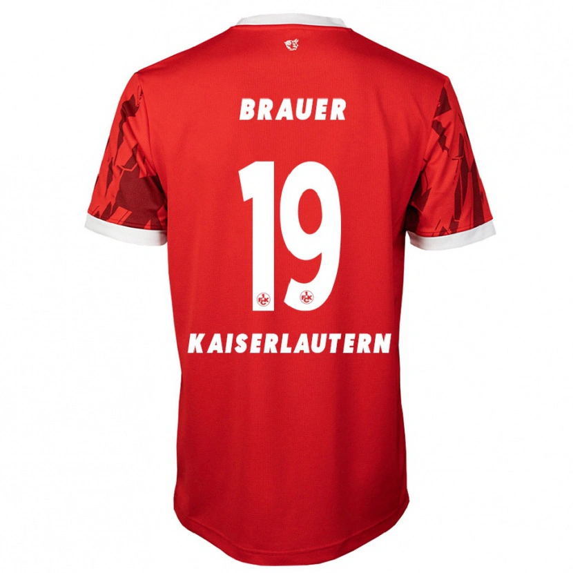 Danxen Men Roman Brauer #19 Red White Home Jersey 2025/26 T-Shirt