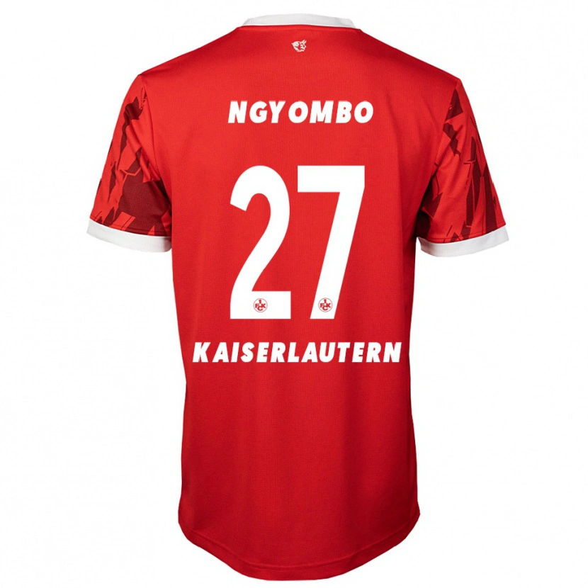 Danxen Men Beni Ngyombo #27 Red White Home Jersey 2025/26 T-Shirt