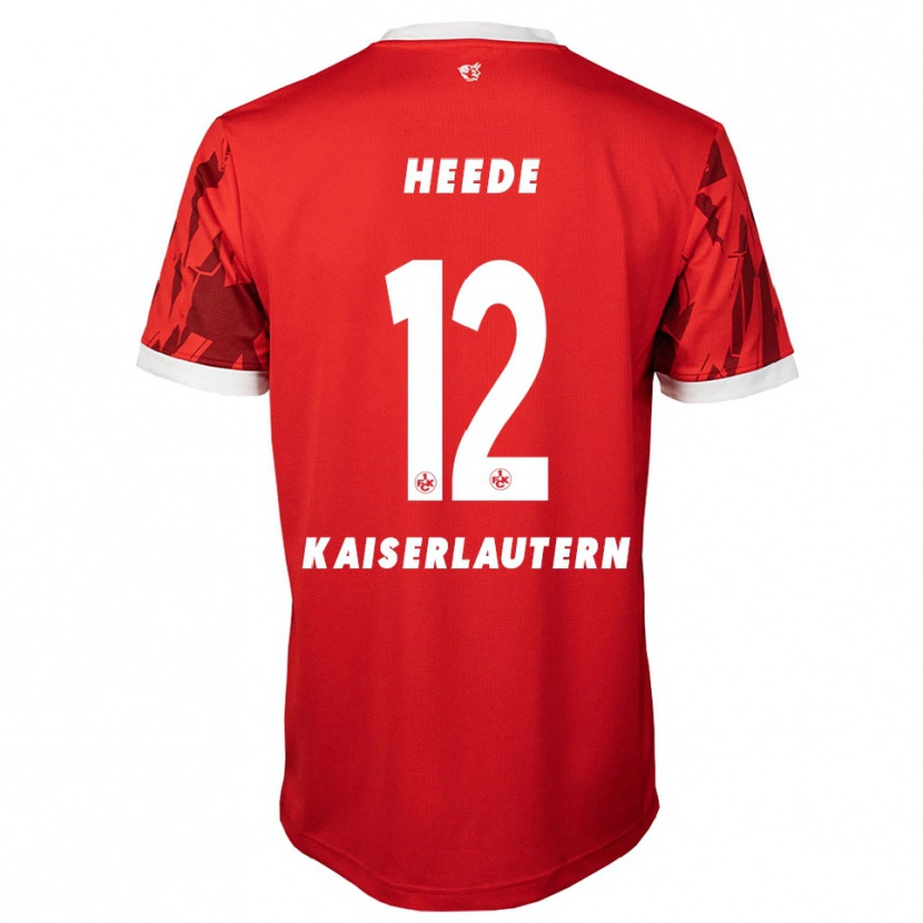 Danxen Men Jannis Heede #12 Red White Home Jersey 2025/26 T-Shirt