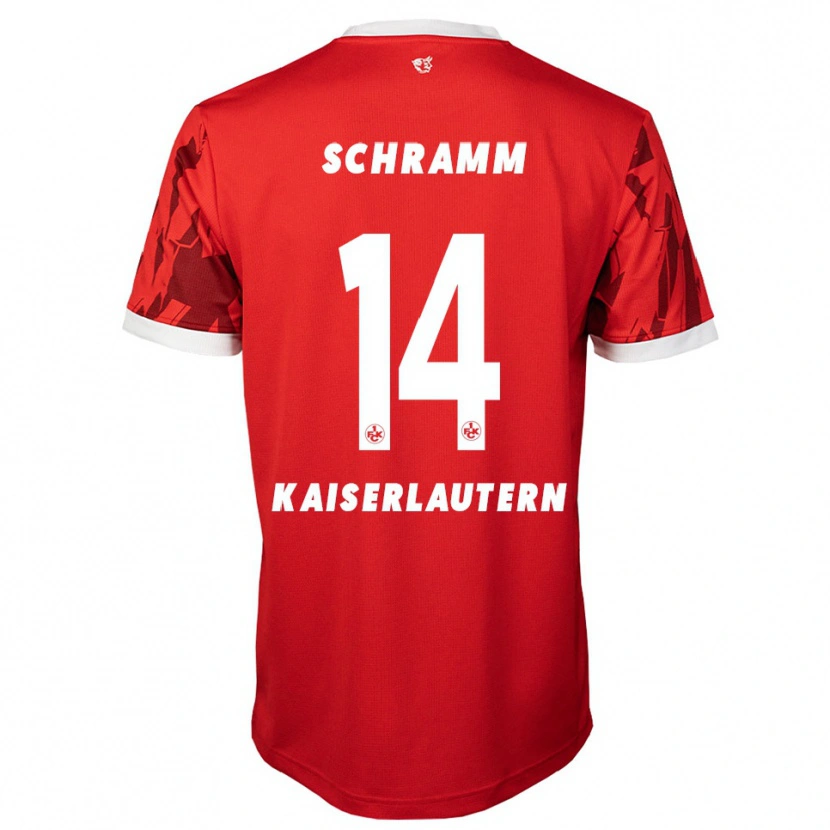 Danxen Men David Schramm #14 Red White Home Jersey 2025/26 T-Shirt