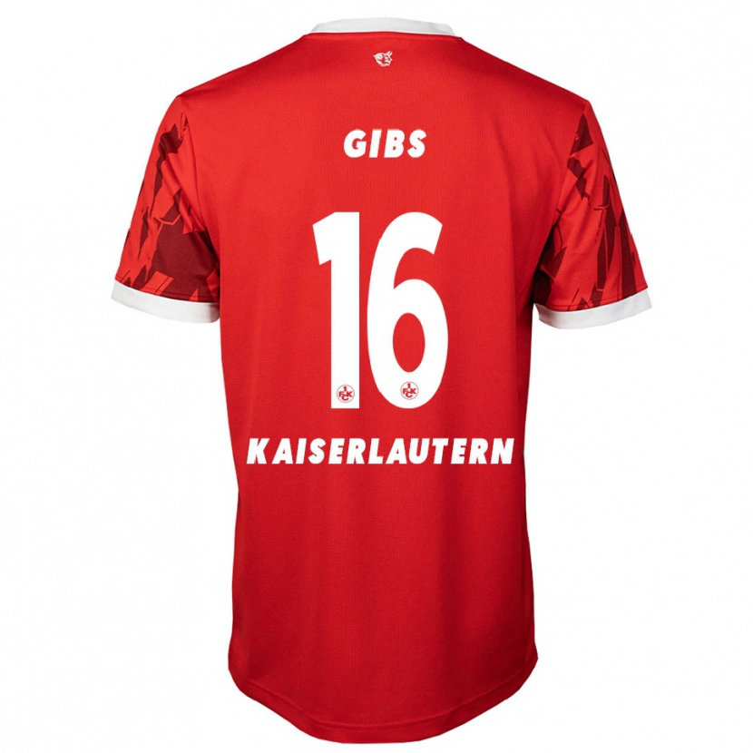 Danxen Men Owen Gibs #16 Red White Home Jersey 2025/26 T-Shirt