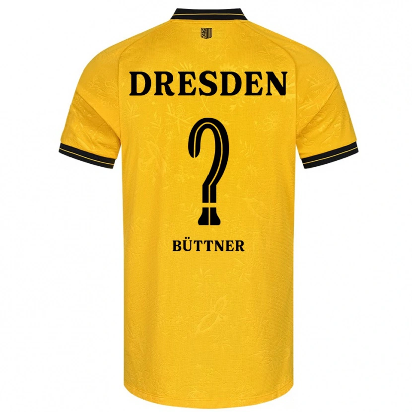 Danxen Men Lisa Büttner #0 Yellow Black Home Jersey 2025/26 T-Shirt