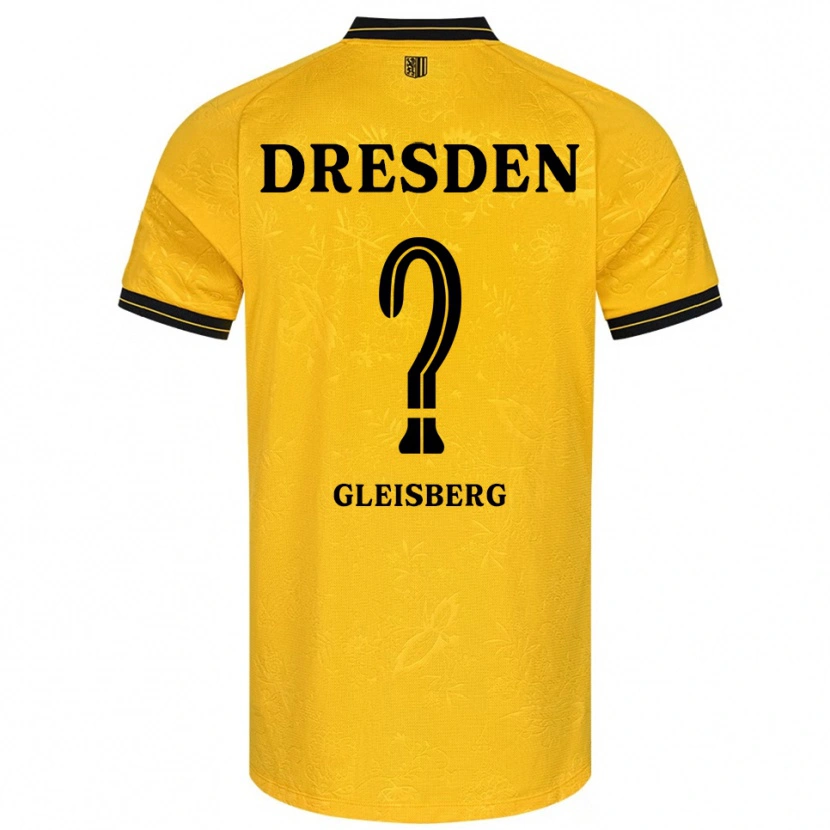Danxen Men Anne-Sophie Gleisberg #0 Yellow Black Home Jersey 2025/26 T-Shirt