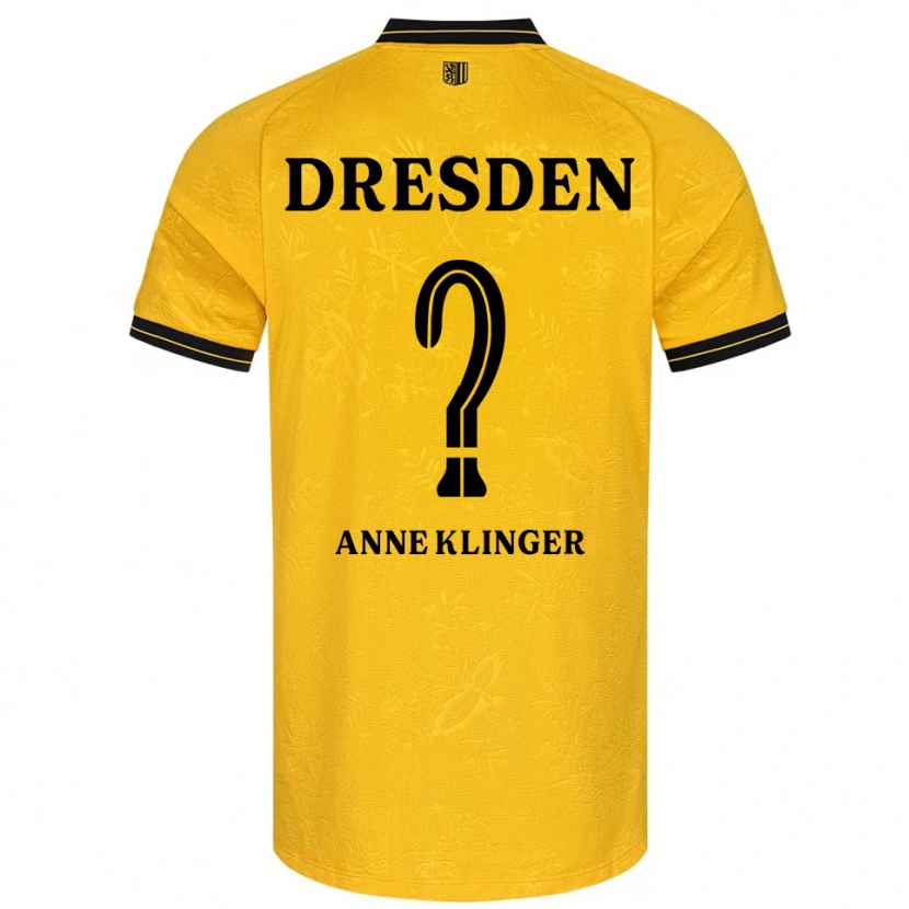 Danxen Men Jo Anne Klinger #0 Yellow Black Home Jersey 2025/26 T-Shirt