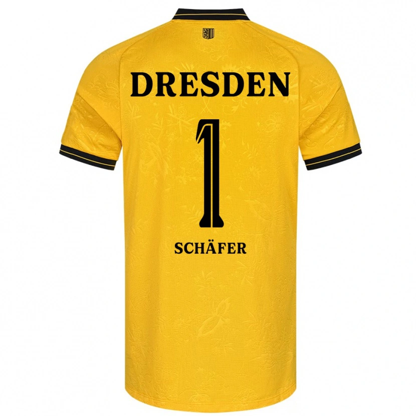Danxen Men Moritz Schäfer #1 Yellow Black Home Jersey 2025/26 T-Shirt
