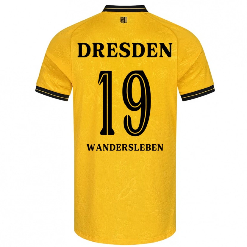 Danxen Men Arian-Rayan Wandersleben #19 Yellow Black Home Jersey 2025/26 T-Shirt