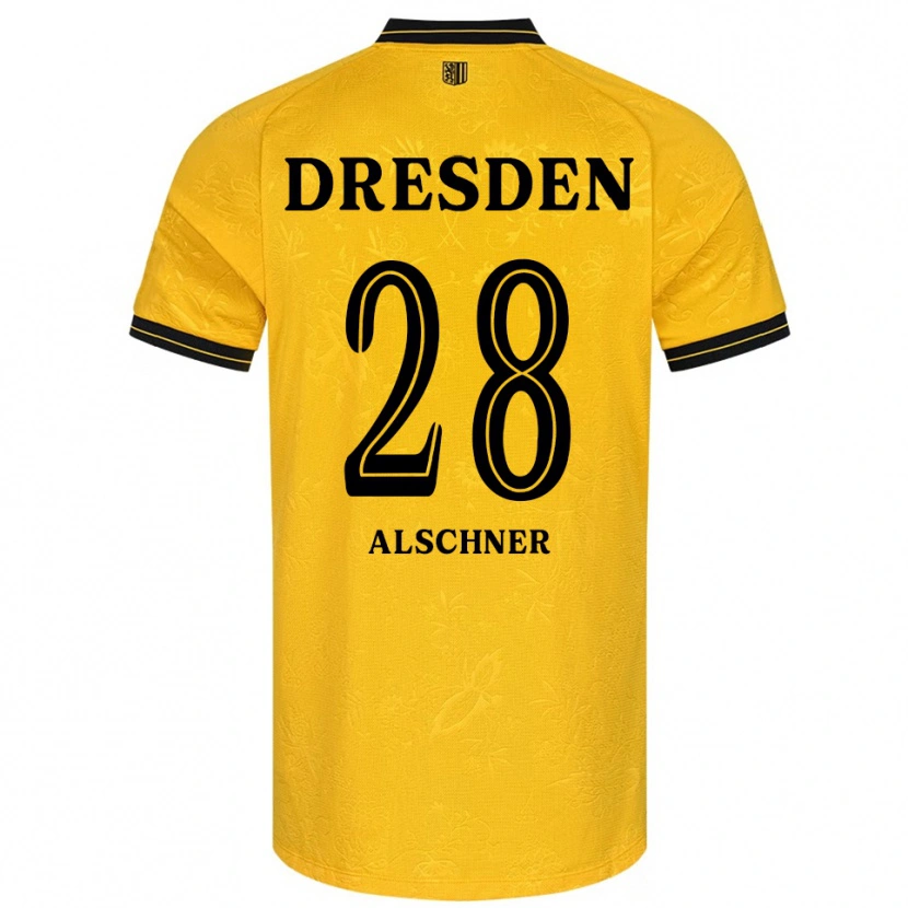Danxen Men Felix Alschner #28 Yellow Black Home Jersey 2025/26 T-Shirt