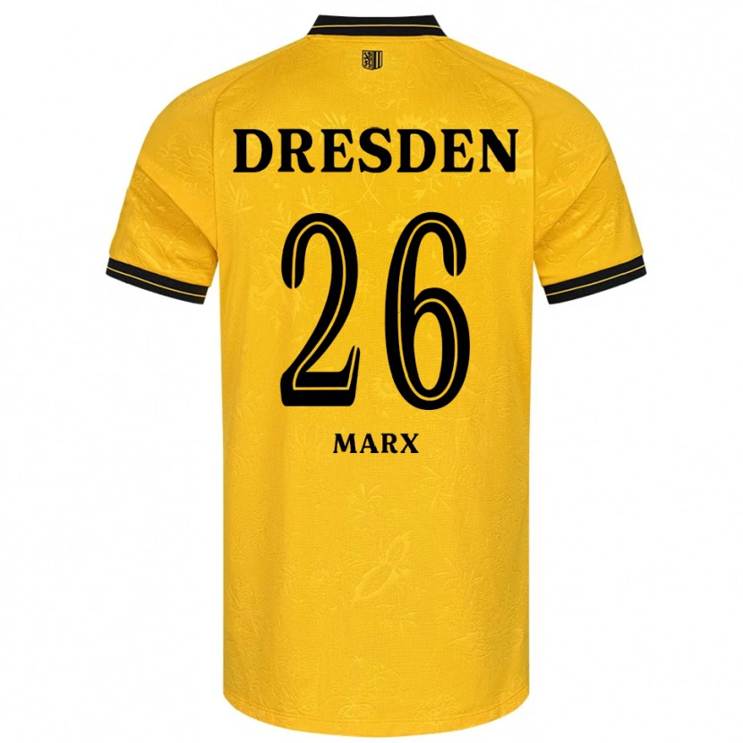 Danxen Men Jan-Hendrik Marx #26 Yellow Black Home Jersey 2025/26 T-Shirt