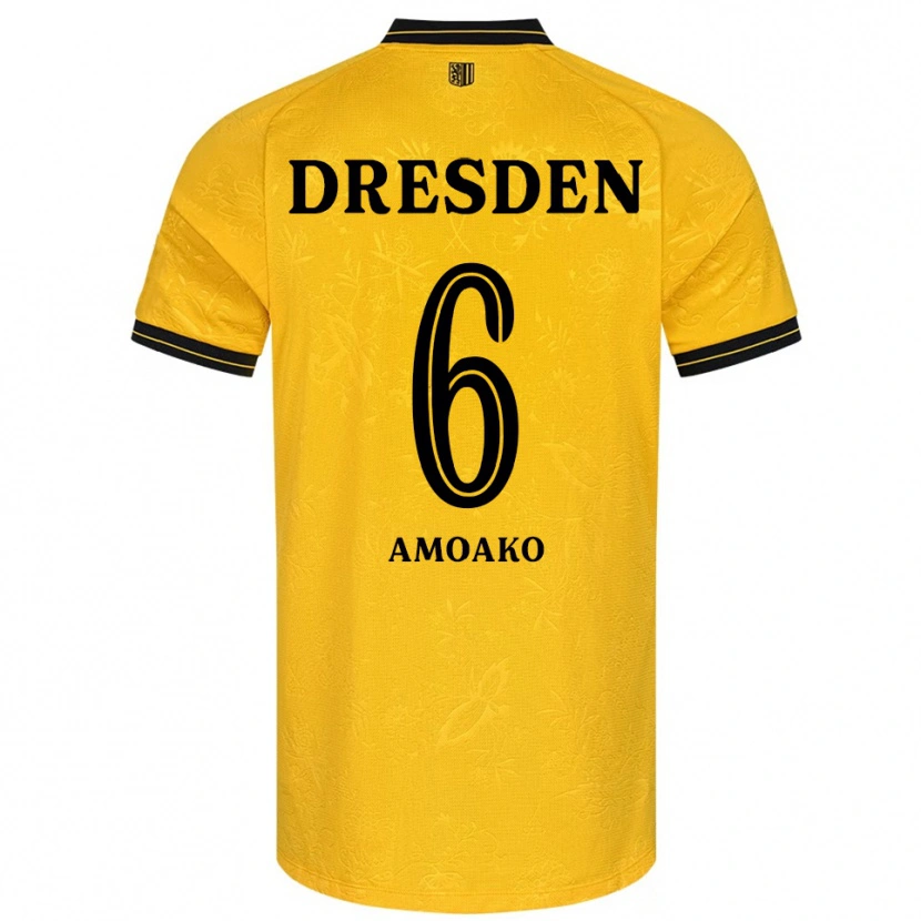 Danxen Men Kofi Amoako #6 Yellow Black Home Jersey 2025/26 T-Shirt