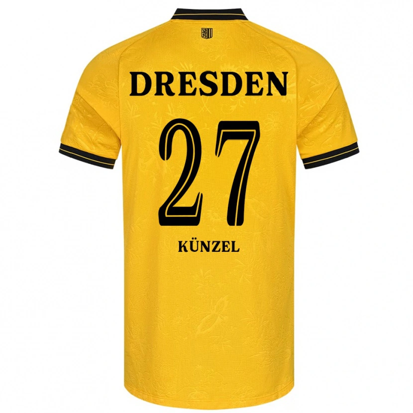 Danxen Men Nico Künzel #27 Yellow Black Home Jersey 2025/26 T-Shirt